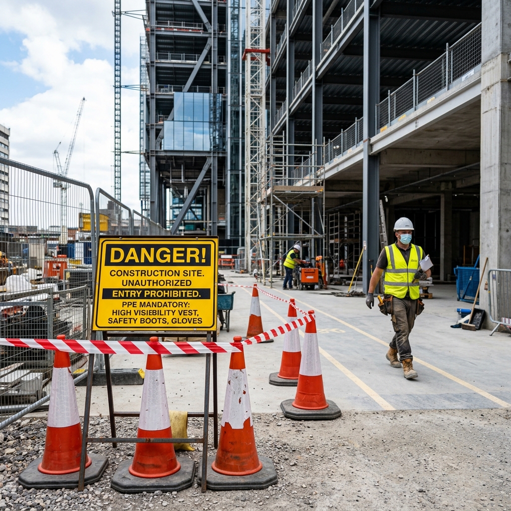 CCS Safety Worker and Signs